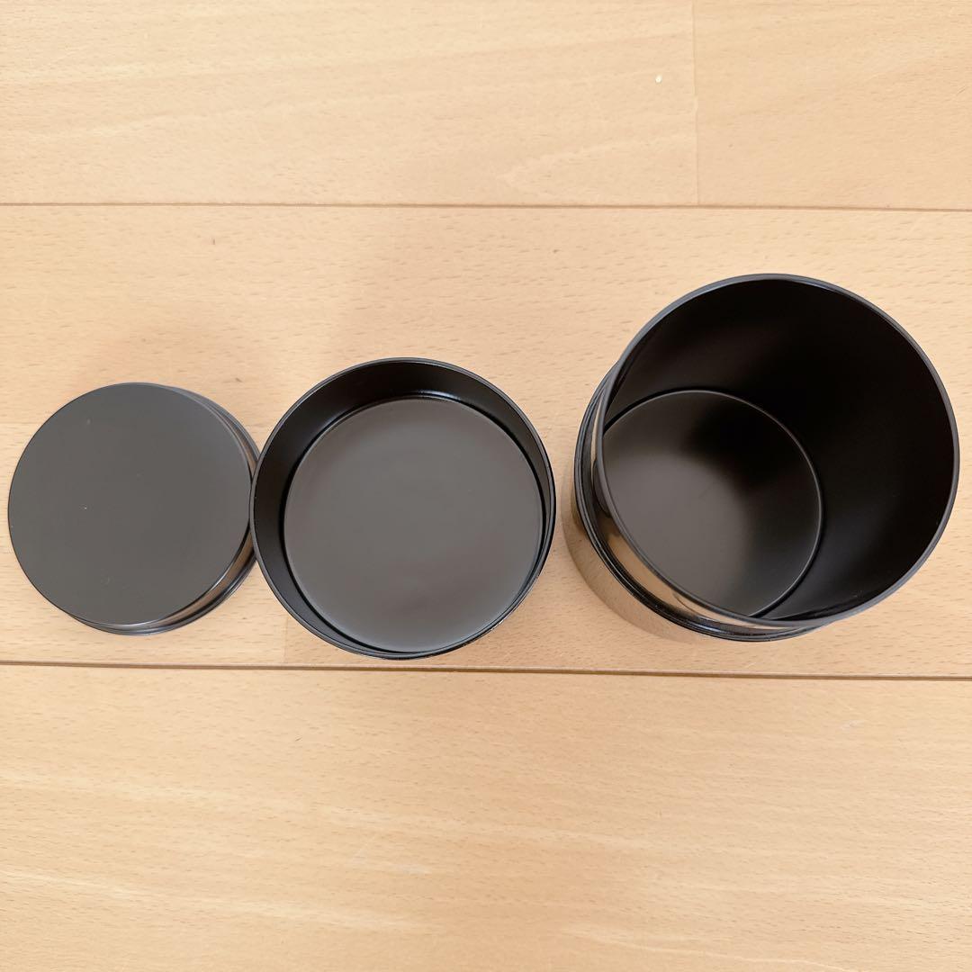 未使用✨つがる塗り 漆器 黒と金の模様 手入れ方法付き 茶道具
