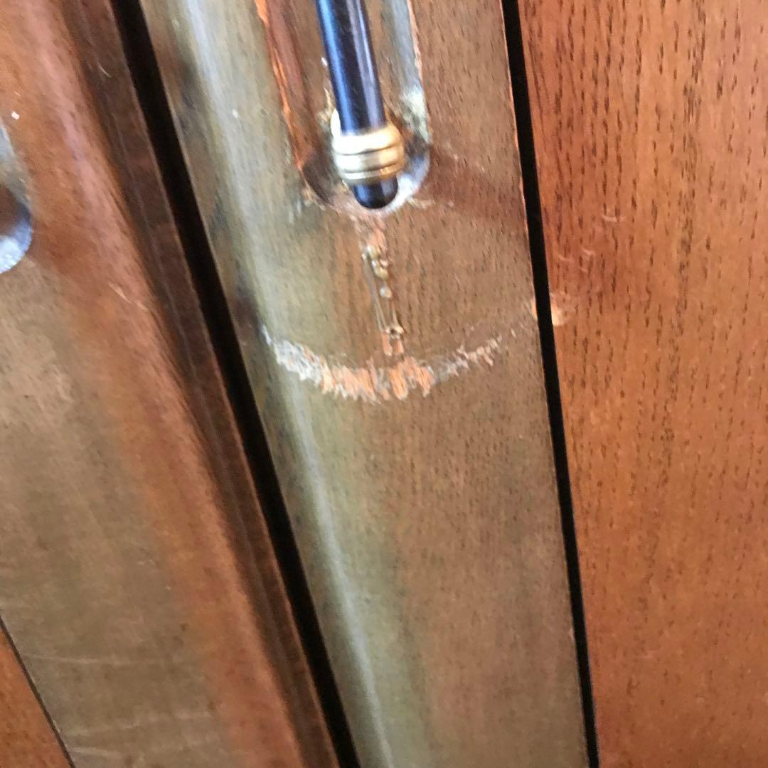 かりもく家具　飾り棚　両面タイプ　アンティーク　食器棚　収納棚　棚　ブラウン