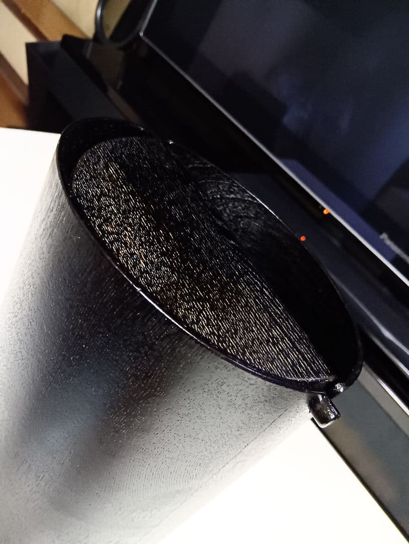 SAITO WOOD　サイトーウッド　モダン　ブラック　ウォールナット　ゴミ箱