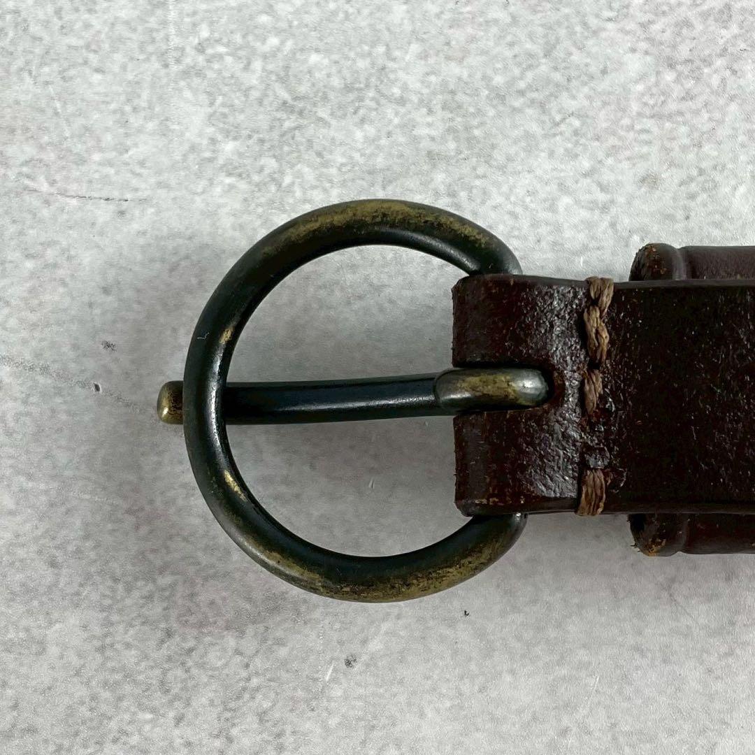 小物 ISSEY MIYAKE MEN leather belt brown L