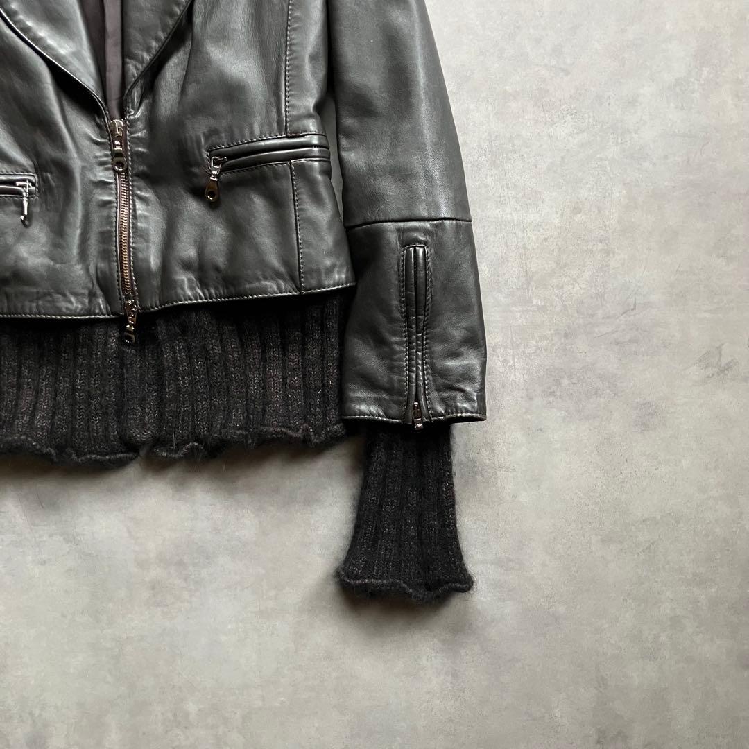 ジャケット・アウター 00s y2k archive docking lether jacket