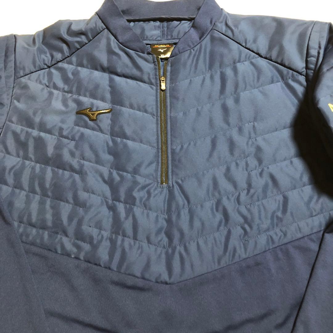 Mizuno ミズノ　モレリア　ウォーマー　ネイビー　上下セットXL美品