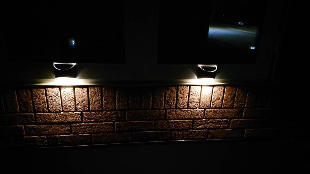 ソーラーライト 4個セット 屋外防水 暖色系 LED