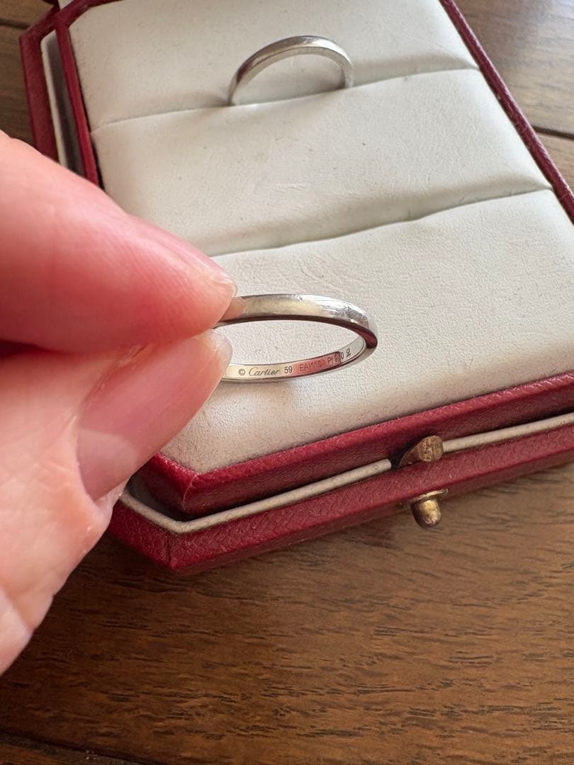 Cartier ホワイトゴールドリング 2点セット
