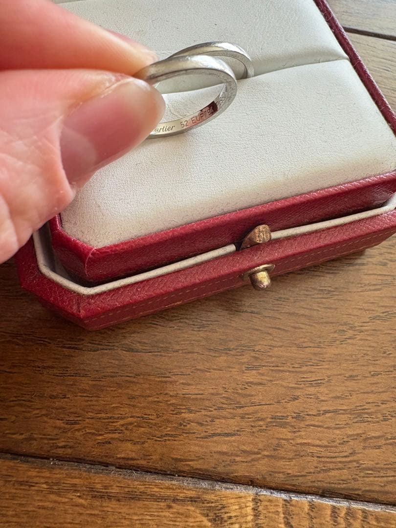 Cartier ホワイトゴールドリング 2点セット