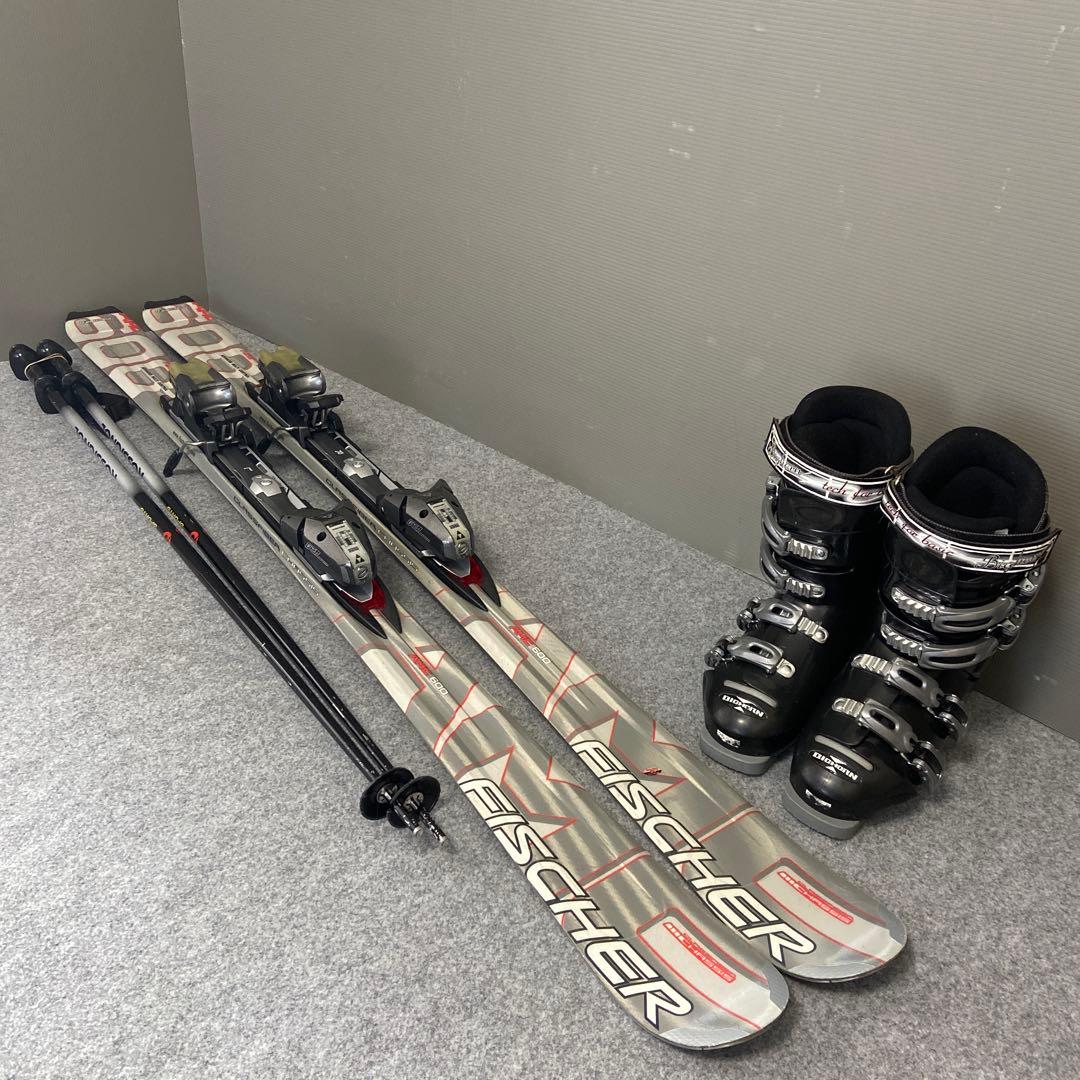 ★メンテナンス済　大人スキーセット　板152cm ブーツ 25-25.5cm
