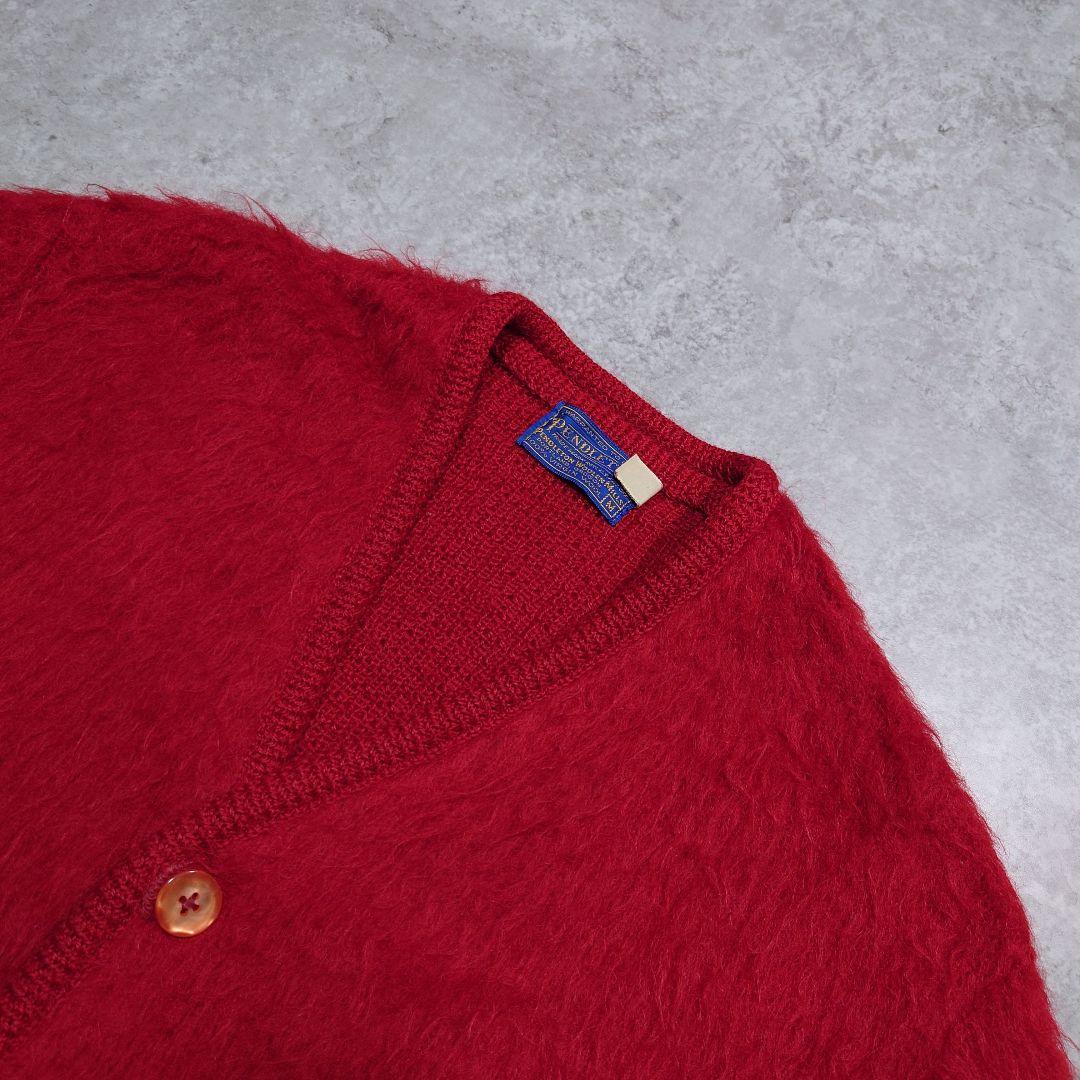 60s PENDLETON モヘアカーディガン USA製 毛足長 M