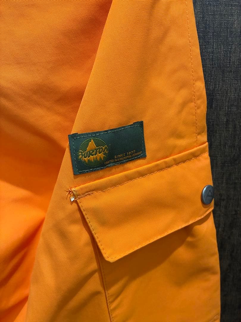 BURTON スキーウェア 上下 キッズ L 150cm オレンジ 迷彩柄