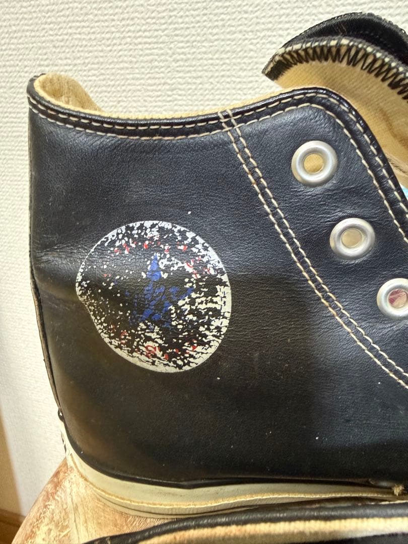 [タグ付き]90s コンバース　ブラック　レザー CONVERSE USA製