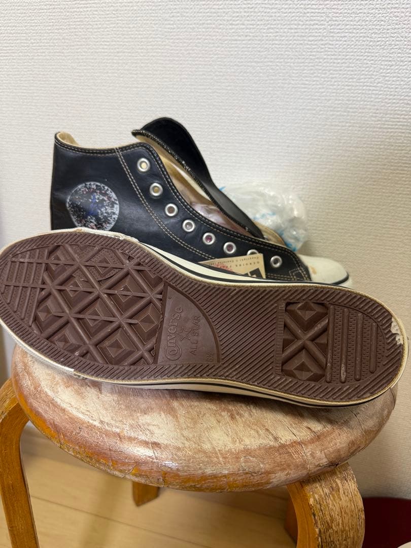 [タグ付き]90s コンバース　ブラック　レザー CONVERSE USA製