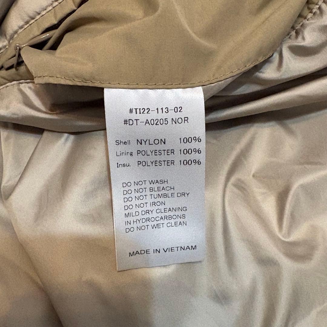 DANTON ダントン ナイロンタフタ パディングコート