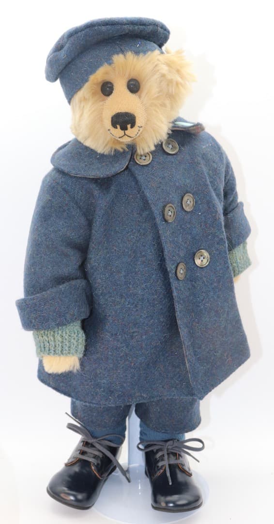 アーティストベア STAR ジョー・グリノ作 青いウールコートのぬいぐるみ