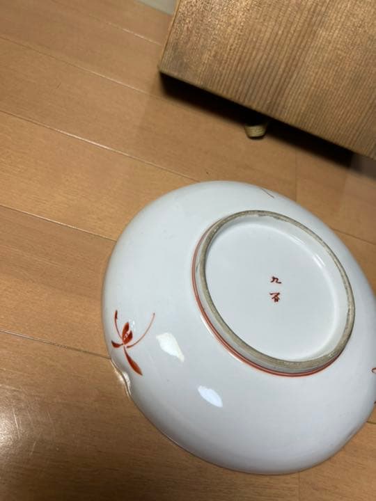 478 九谷焼　時代物　皿　20cm  古美術品