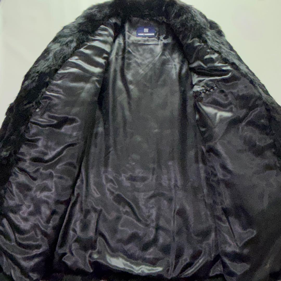 新品未使用タグ付 LAMA LUCENTE 高級毛皮 メンズ ハーフコート