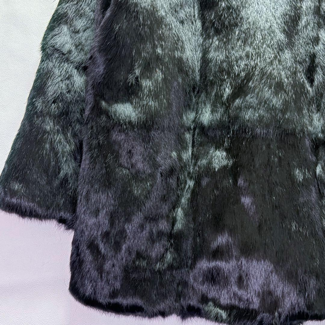 新品未使用タグ付 LAMA LUCENTE 高級毛皮 メンズ ハーフコート