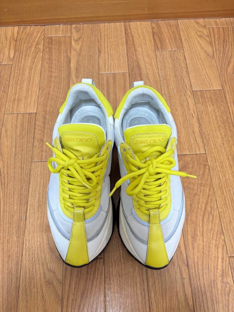 JIMMY CHOO ジミーチュウ★RAINE 厚底ローカット スニーカー★23