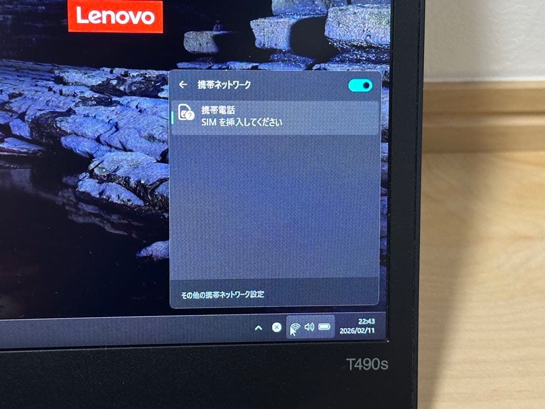 Windowsノート本体 ThinkPad T490s