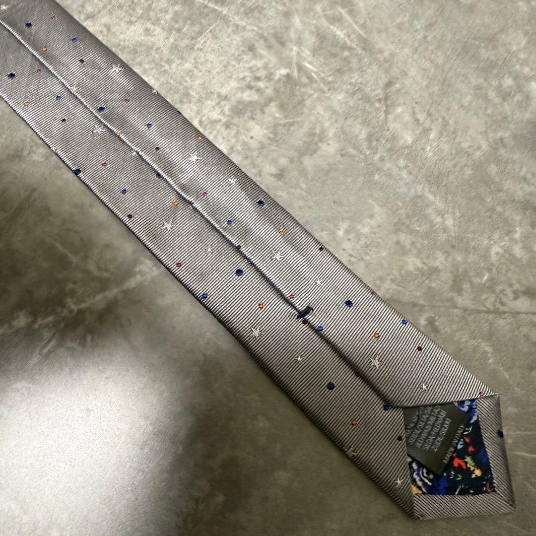 新品未使用 Paul Smith ポールスミス ネクタイ シルバー 結婚式 現行