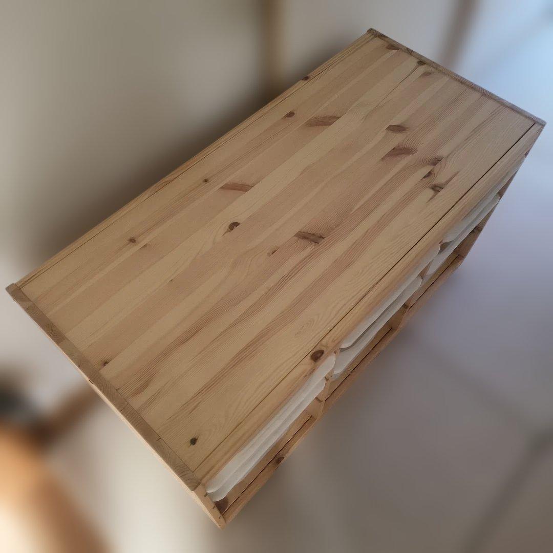 美品 IKEA　トロファスト 収納ボックス付 イケア 棚
