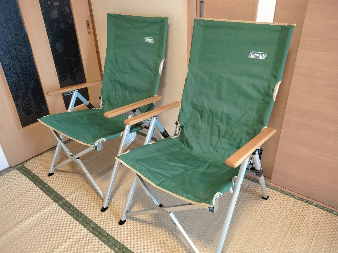 レイチェア Coleman アウトドアチェア 2脚セット グリーン　コールマン
