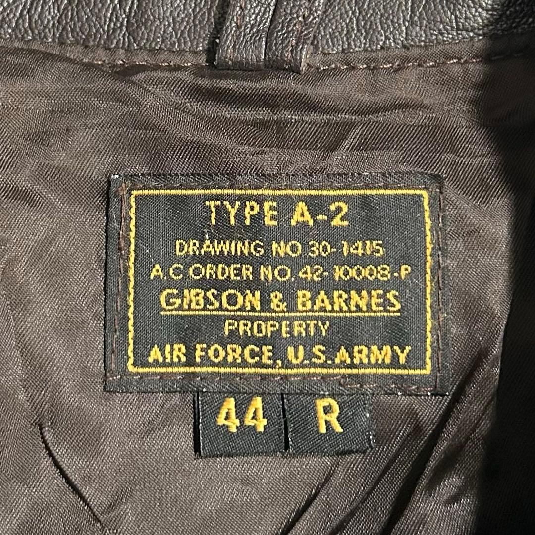 90s A-2 レザージャケット USA 本革 ブラウン 古着 短丈 G-1
