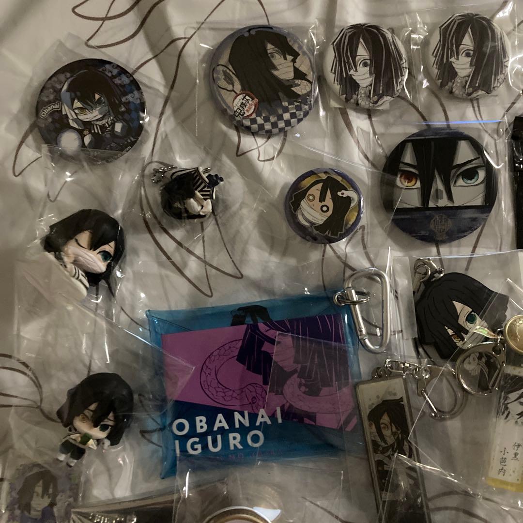 鬼滅の刃 伊黒小芭内 ラバスト ストラップ キーホルダー きゃらドリ 缶バッジ
