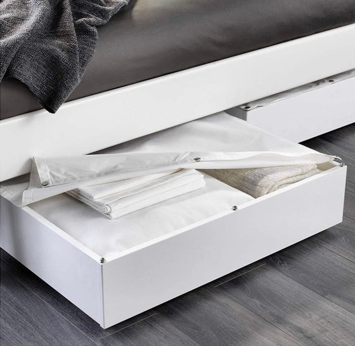 IKEA　収納　VARDO：ベッド下収納ボックス65x70 cm　ホワイト×2