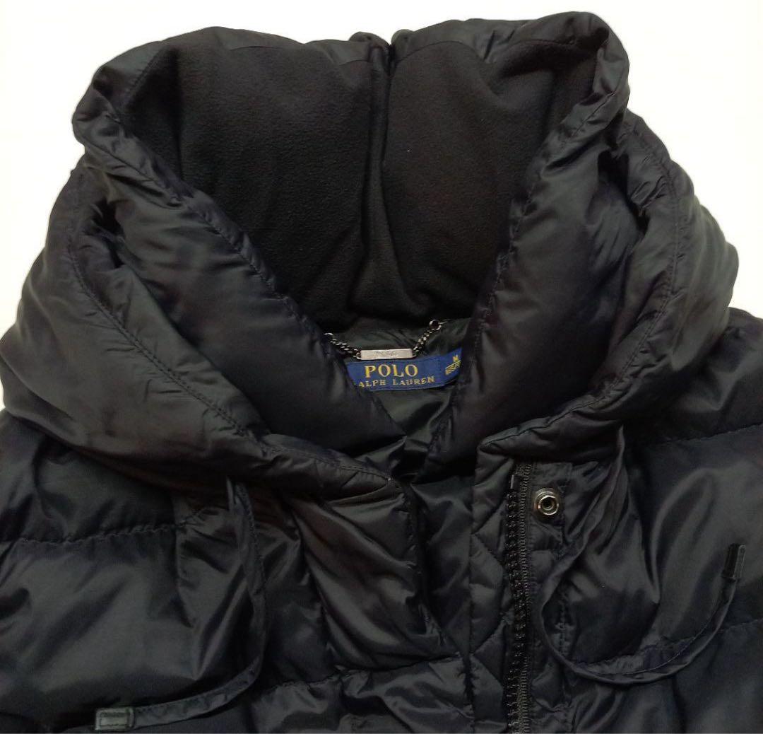 ちふ　ポロラルフローレン★フード付きダウンコート ロング ベルトМ