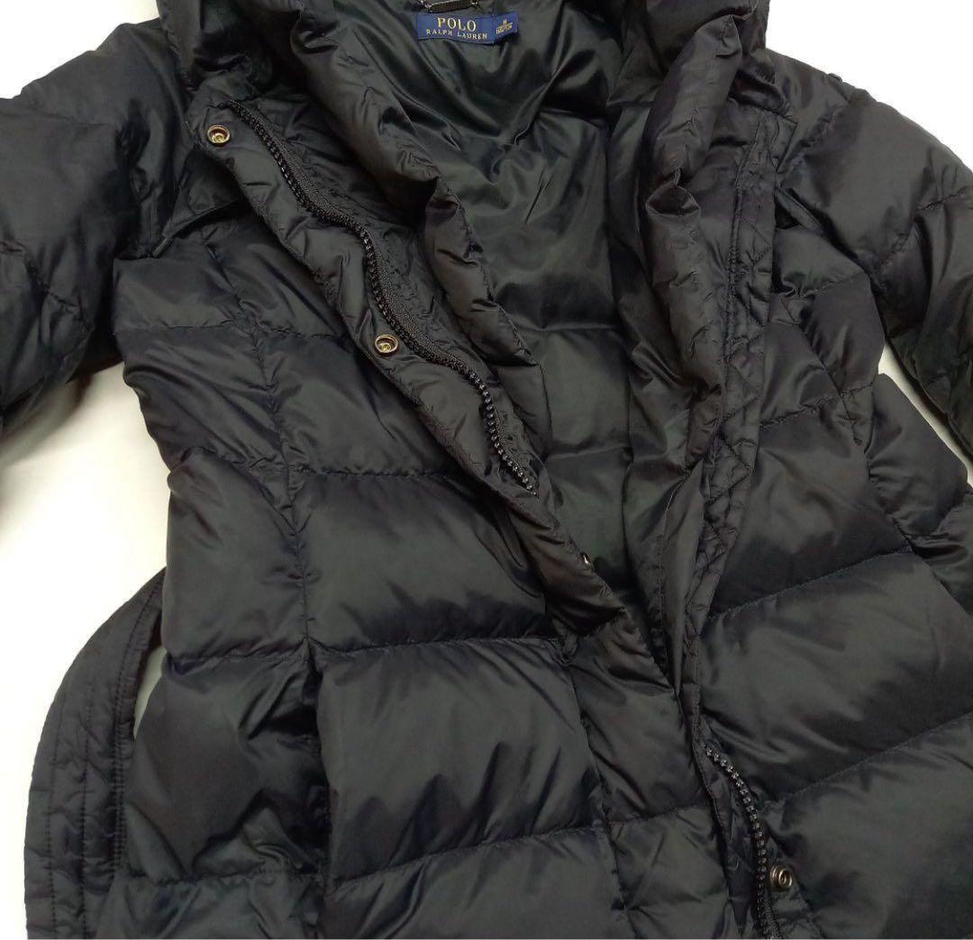 ちふ　ポロラルフローレン★フード付きダウンコート ロング ベルトМ