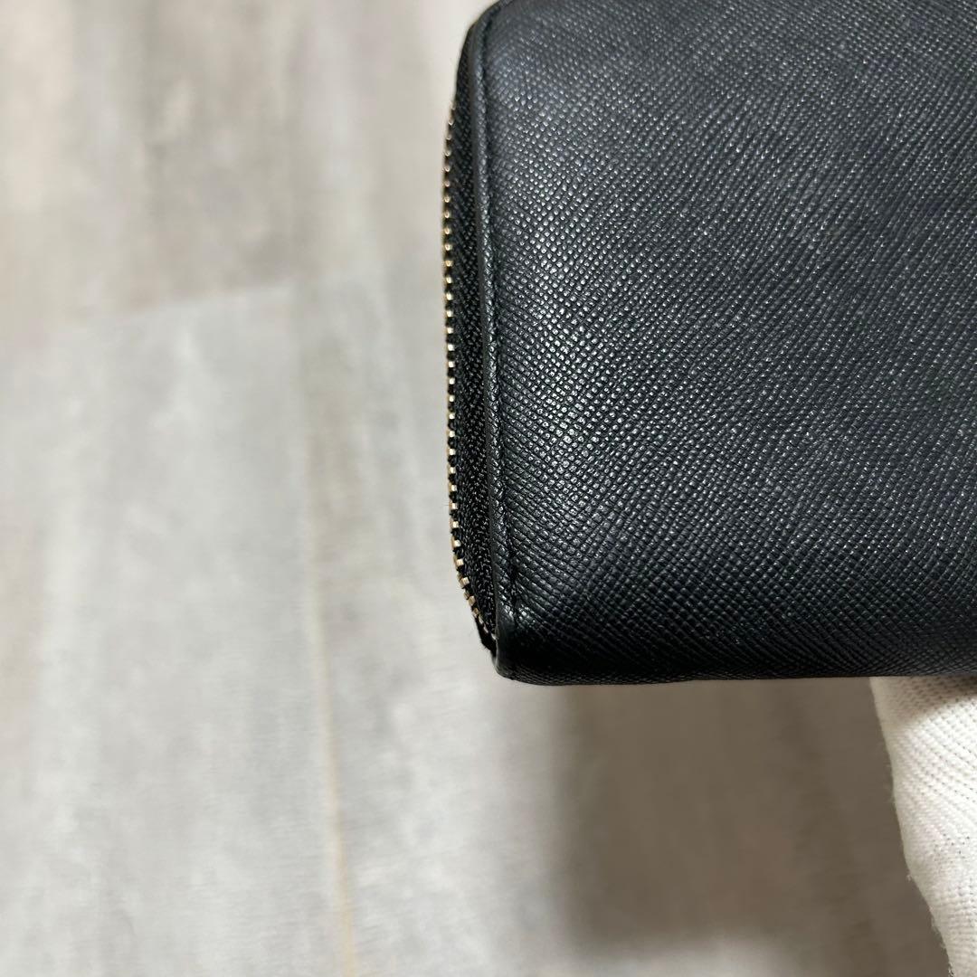 【美品✨超人気/マルチカラー】ポールスミス　ラウンドジップ　ブラック　長財布