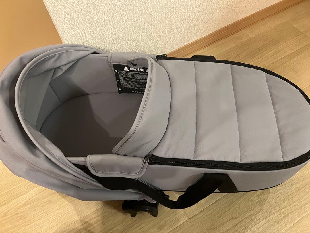 美品✨BABYZEN YOYO バシネット グレー 専用アダプター・収納バッグ付