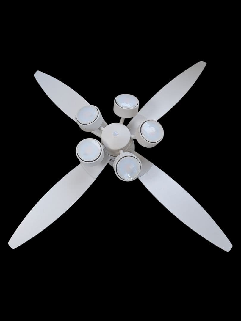 DAIKO ホワイト 5灯式シーLEDリングファン　リモコン付CFS580W