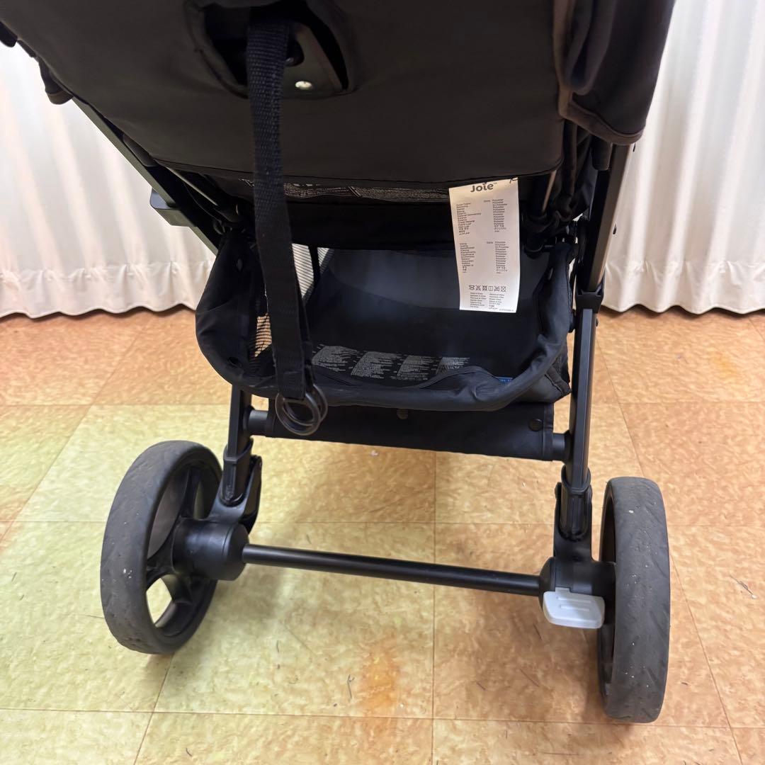 お洗濯済で清潔　ジョイー　2人乗り　エヴァライトデュオ　オリーブ　レインカバー付