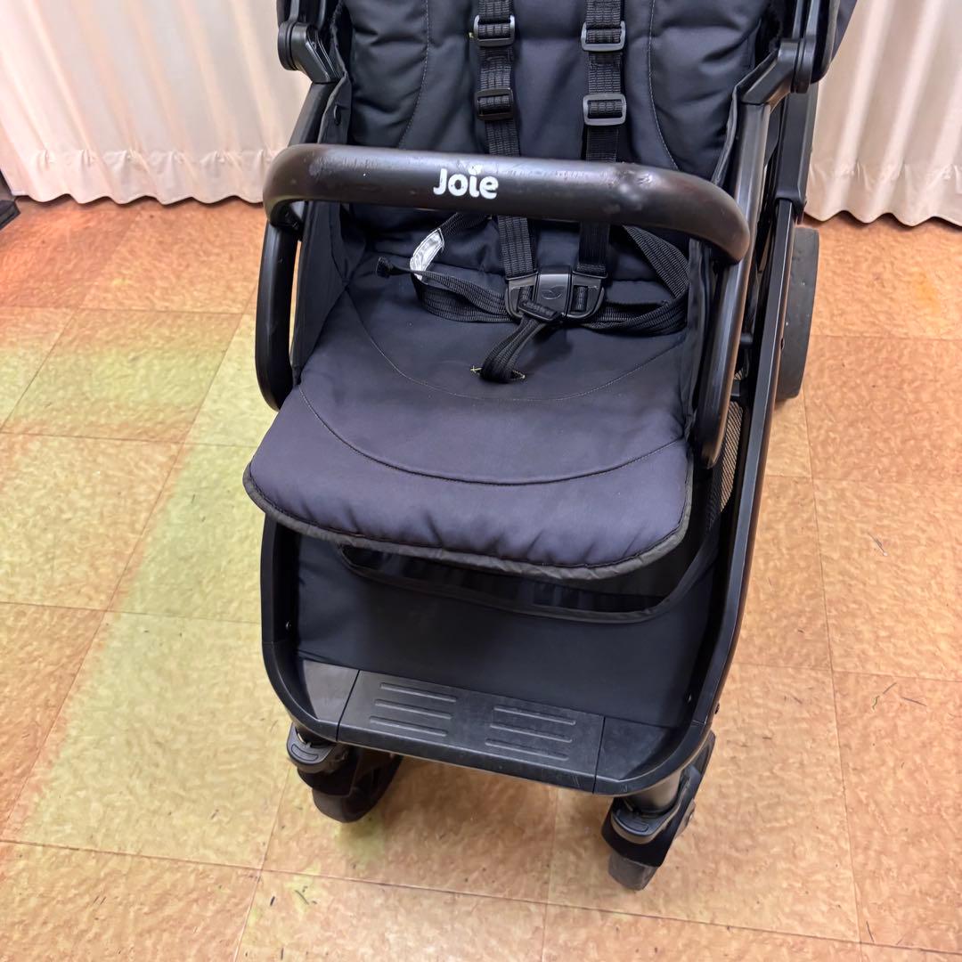 お洗濯済で清潔　ジョイー　2人乗り　エヴァライトデュオ　オリーブ　レインカバー付