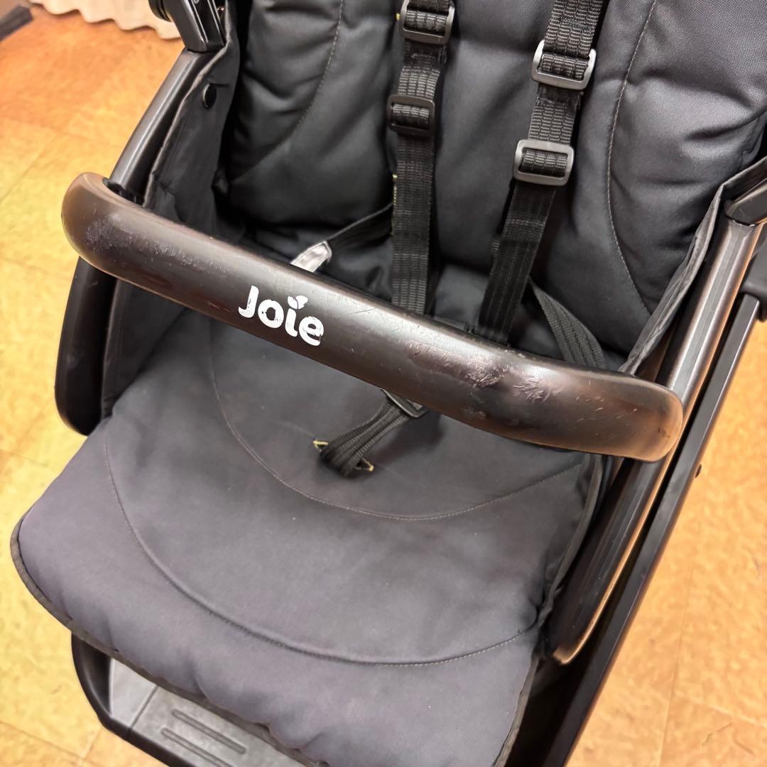 お洗濯済で清潔　ジョイー　2人乗り　エヴァライトデュオ　オリーブ　レインカバー付