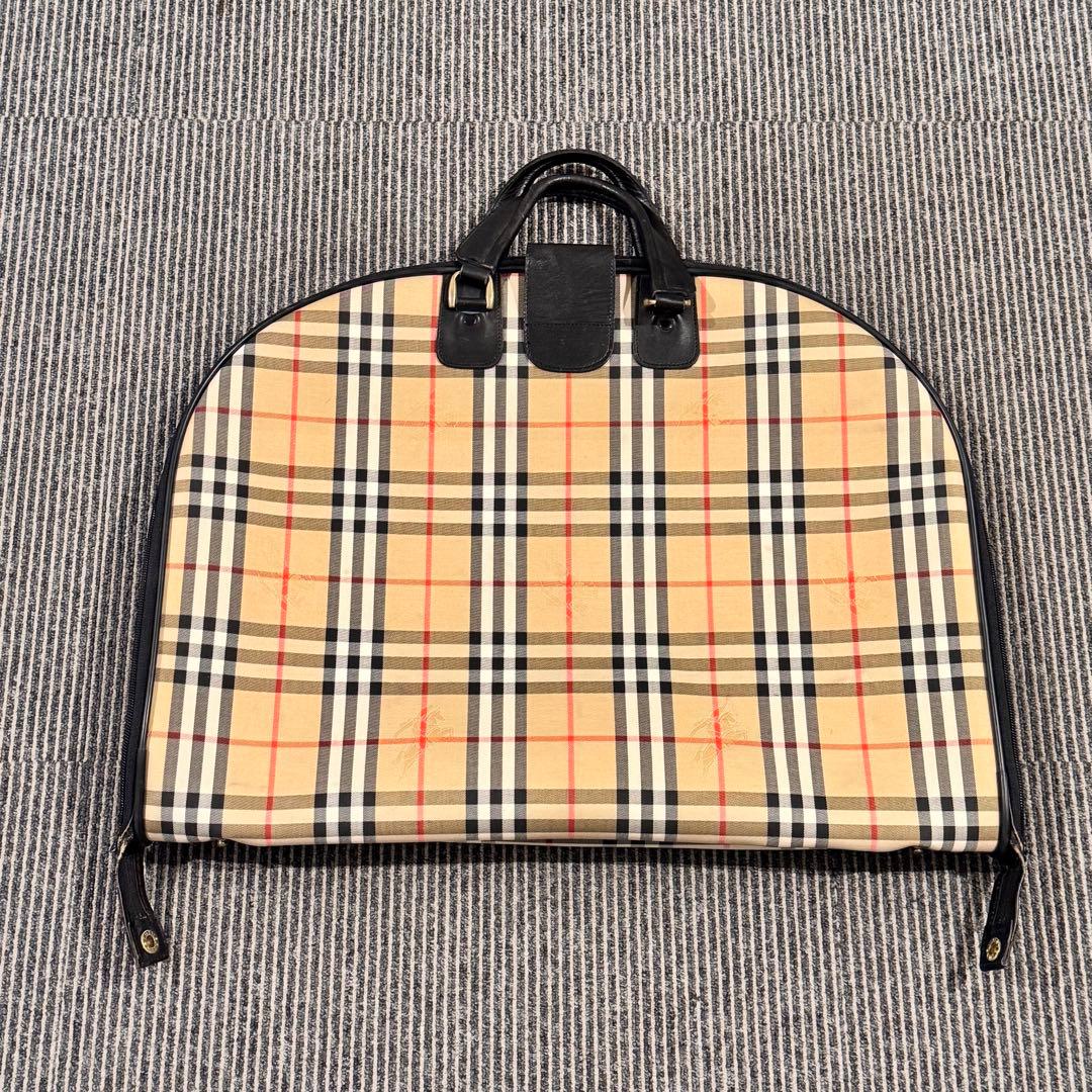 Burberrys バーバリー ヴィンテージガーメントバッグ ノバチェック 鍵付