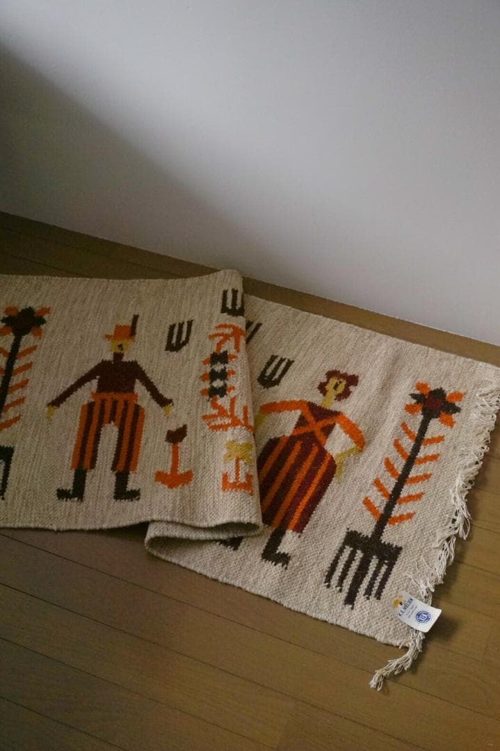 1970-80's / ポーランド ハンドメイドラグ