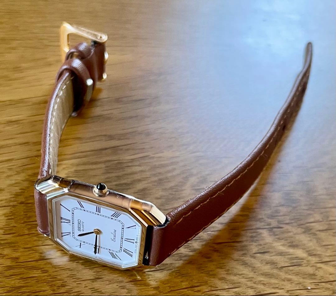希少美品　SEIKO Excelineレディース クォーツ腕時計ビンテージ