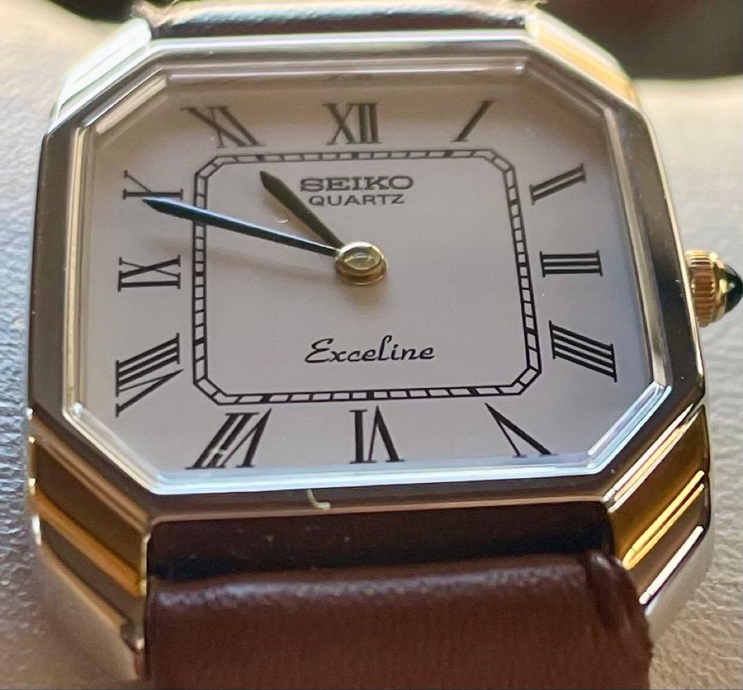 希少美品　SEIKO Excelineレディース クォーツ腕時計ビンテージ
