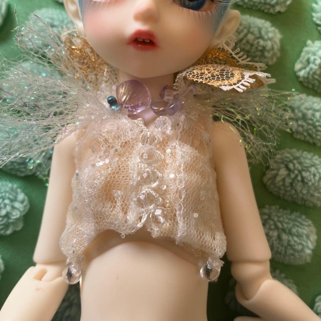 マーメイド 球体関節人形 bjd 人魚 カスタムドール ブルー 童話 フルメイク