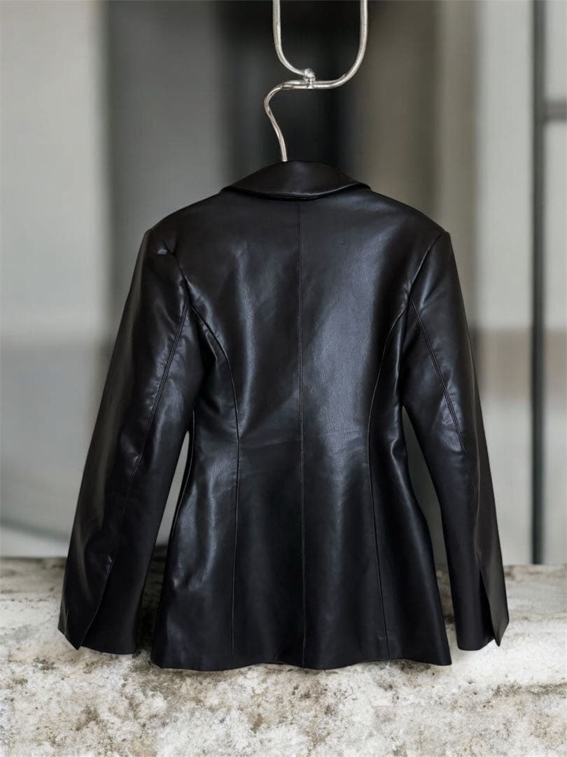 【美品】 ZARA レザー テーラード ブレザー 値下げ可