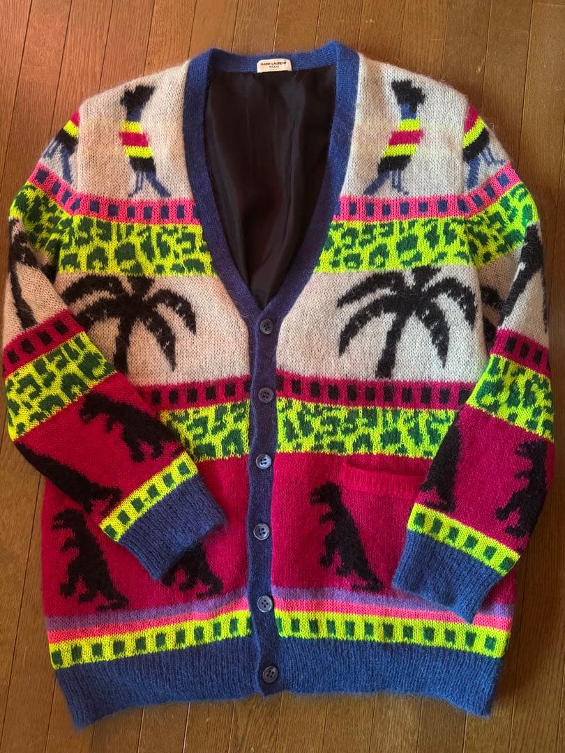 SAINT LAURENT パームツリー カーディガン