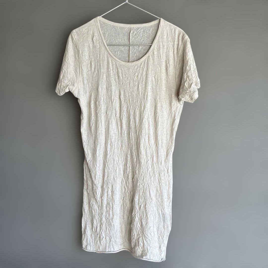 トップス PRY Craft Fabric Layered U-neck T-shirt