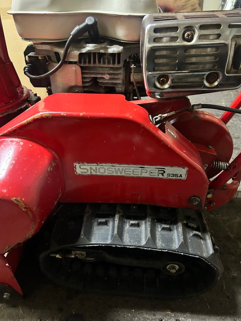 小さな赤い除雪機 ホンダ s35a エンジンg150 北海道旭川発 実働 中古
