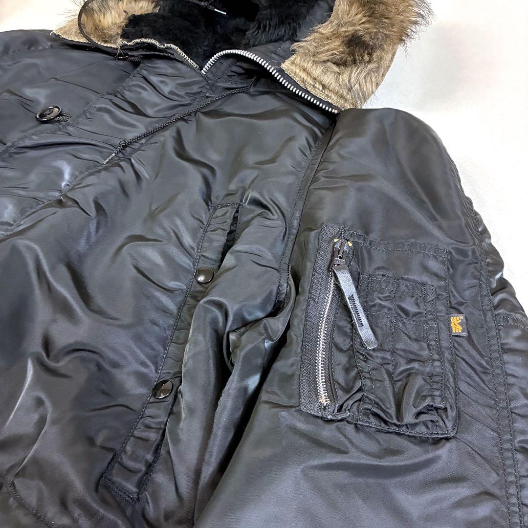 【美品】ALPHA INDUSTRIES N-3B フライトジャケット Ｌ