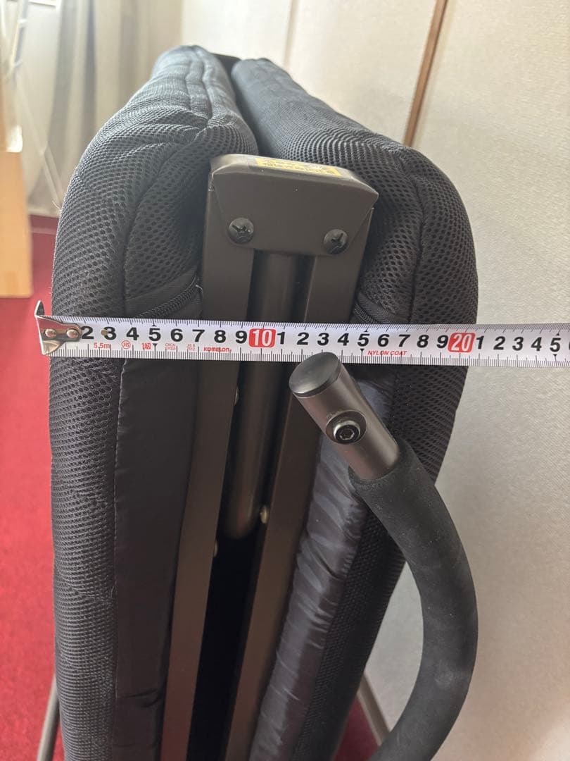 (引き取りの方歓迎　奈良市)折りたたみベッド　簡易ベッド　黒　一人暮らし