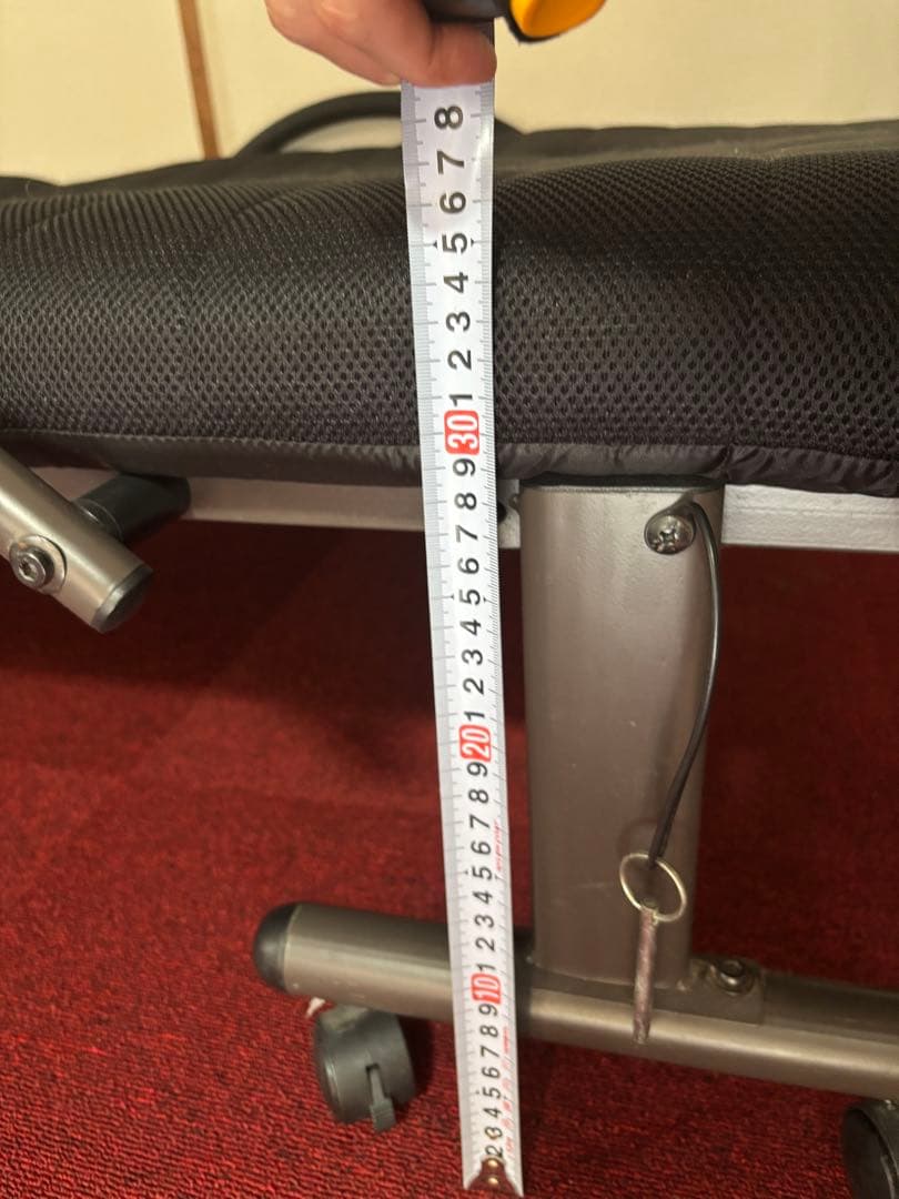 (引き取りの方歓迎　奈良市)折りたたみベッド　簡易ベッド　黒　一人暮らし