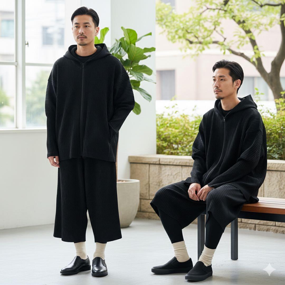 ジャケット・アウター HOMME PLISSE ISSEY MIYAKE Zip-up hoodie