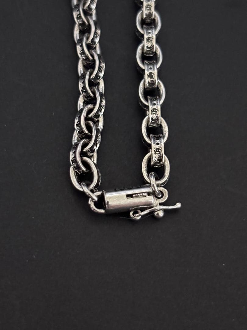 ネックレス ペーパーチェーン ダブルクロス シルバー アクセサリー