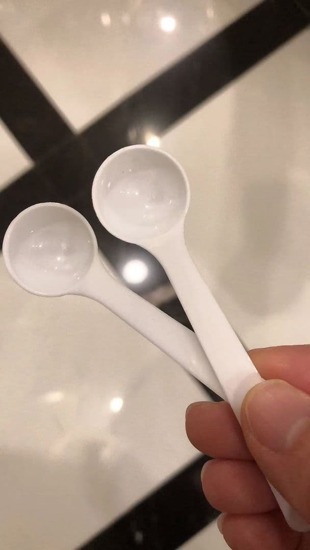 ホワイト 計量スプーン 2個セット